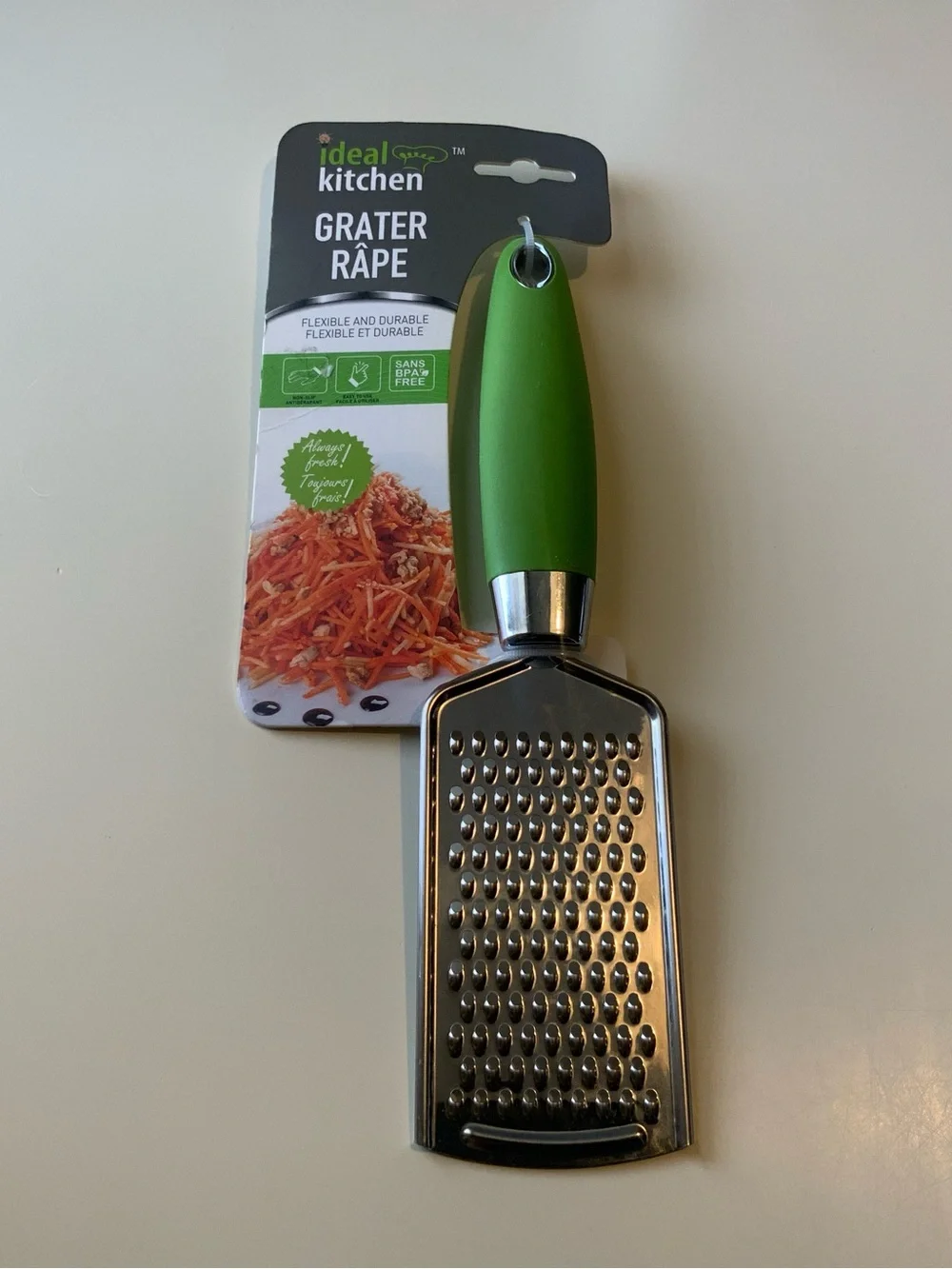 Ideal Kitchen Grater - Cheese Garlic Nutmeg Green